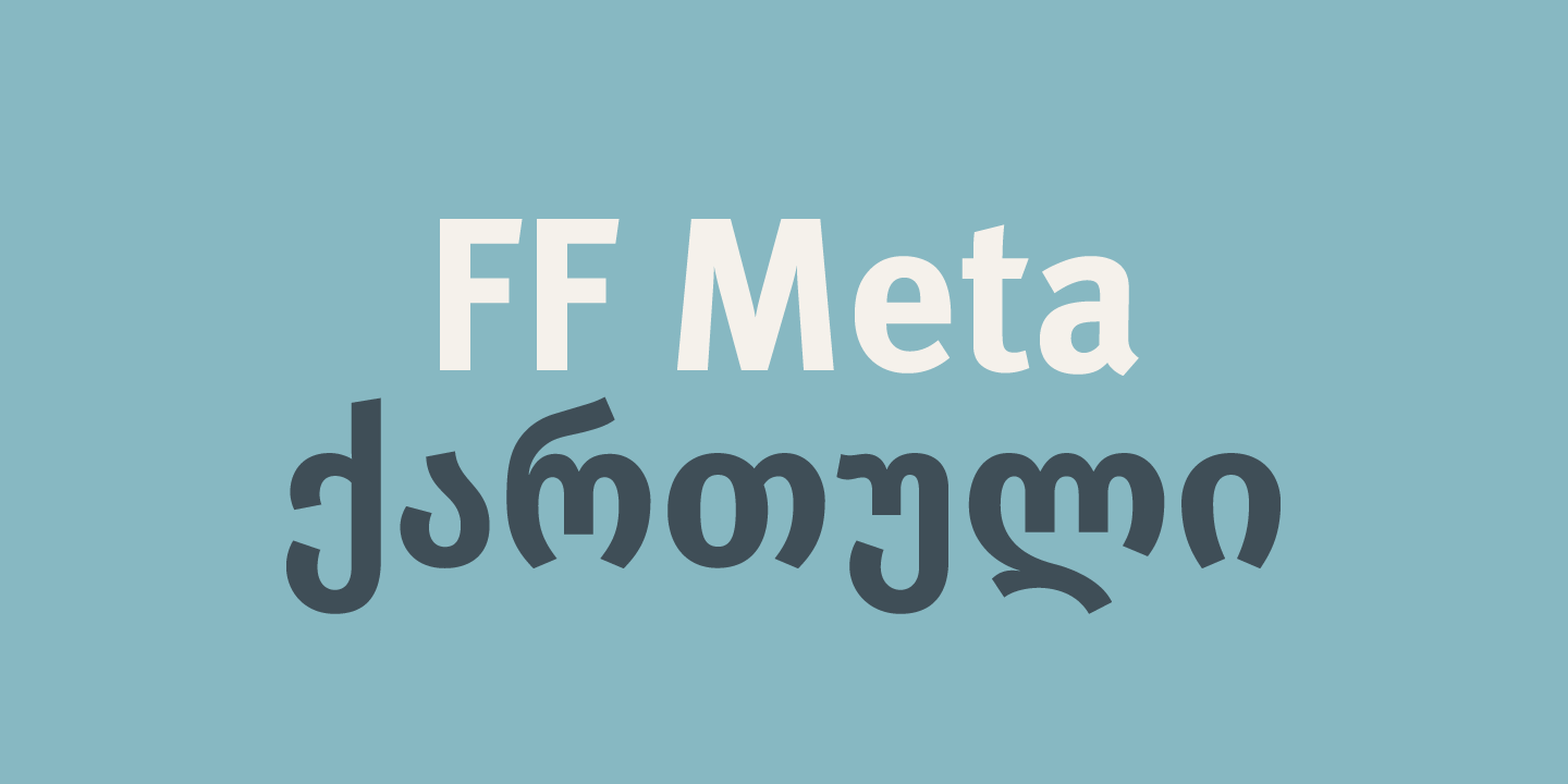 Шрифт FF Meta Georgian